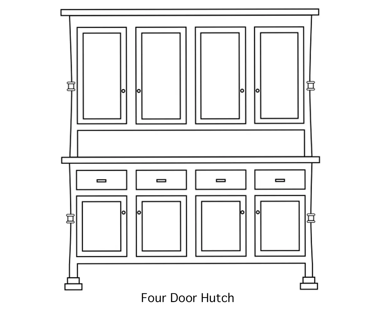 Bowerston Hutch by Hermies Table Shop