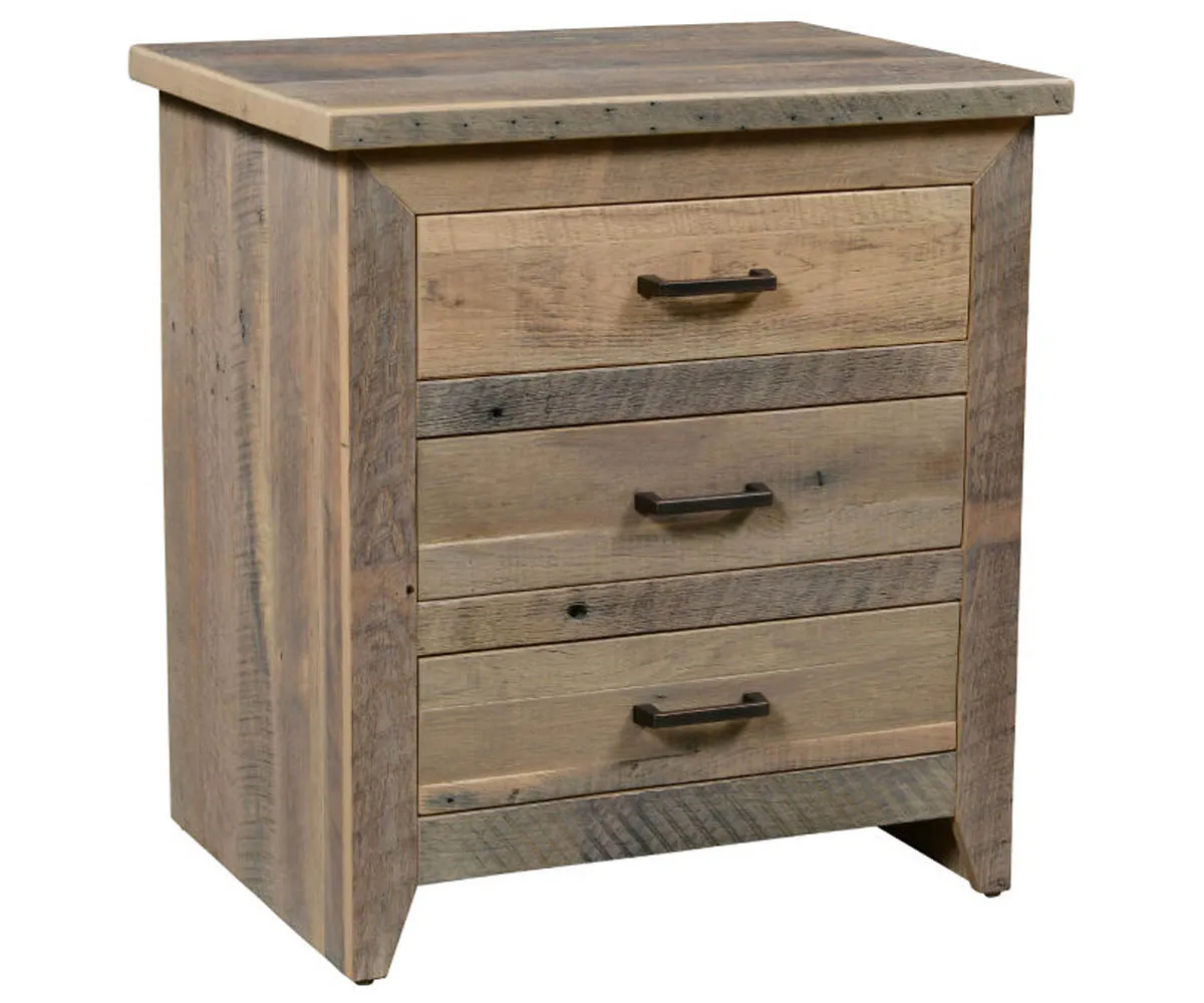 Midland 3-Drawer Nightstand by Arista Wood