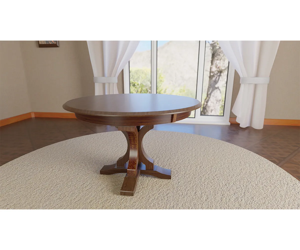 Gatlin Single Pedestal Dining Table by Hermies Table Shop