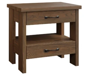 Cheyenne 2 Drawer Nightstand with Open Shelf by Arista Wood