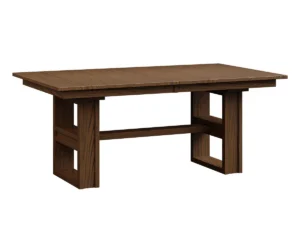Ashton Double Pedestal Table by Hermies Table Shop