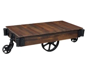 Urban Railroad Cart Coffee Table by Arista Wood