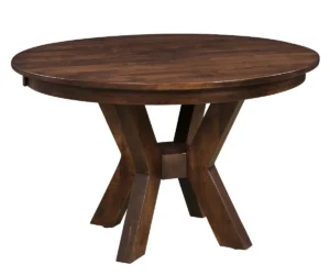 Bradley Single Pedestal Table by Hermies Table Shop