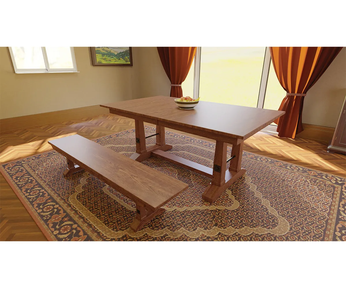 Carla Elizabeth Double Pedestal by Hermies Table Shop