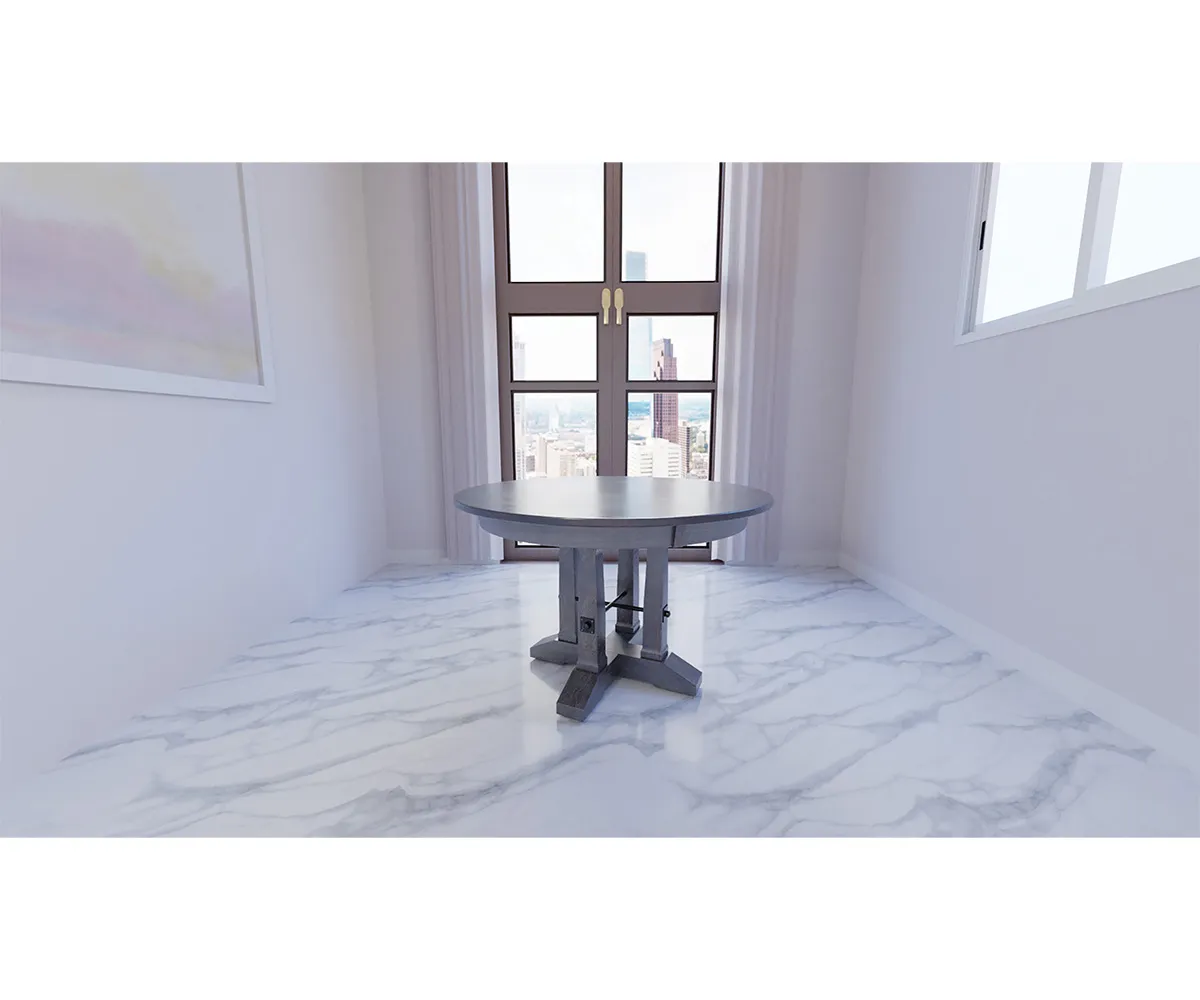 Carla Elizabeth Single Pedestal Dining Table by Hermies Table Shop