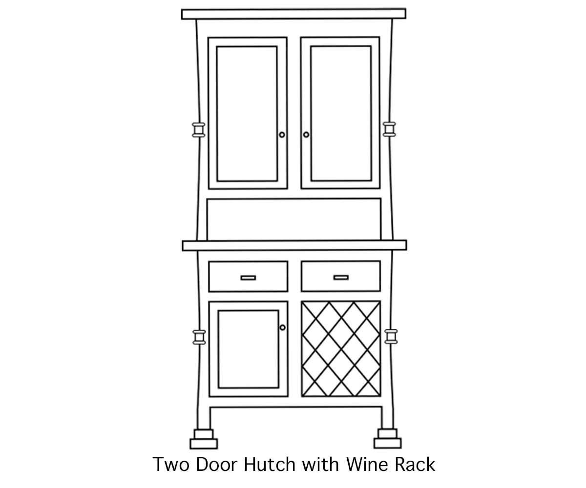 Bowerston Hutch by Hermies Table Shop
