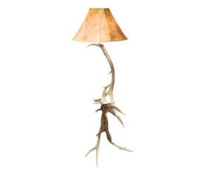 Elk Antler Floor Lamp by Hilltop Hickory Furniture