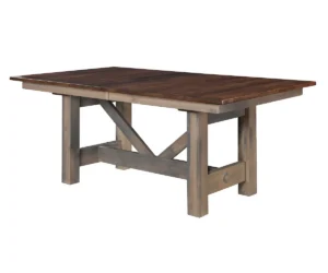 Coastal Double Pedestal Dining Table by Hermies Table Shop