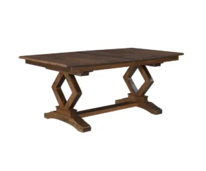 Diamond Double Pedestal Dining Table by Hermies Table Shop
