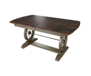 Conestoga Double Pedestal Dining Table by Hermies Table Shop