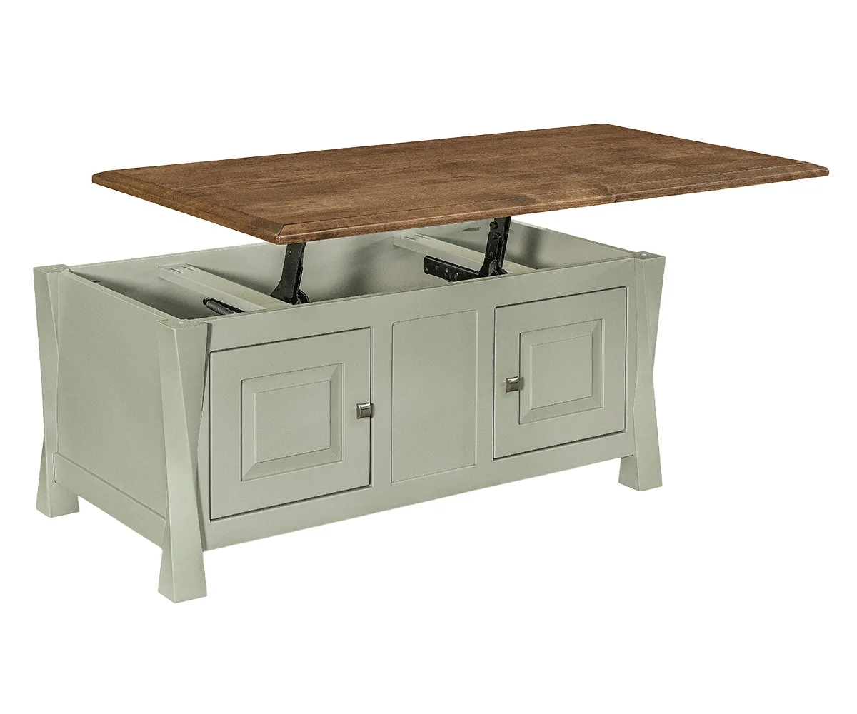 Lexington Arc Enclosed Lift Top Coffee Table by Forks Valley Woodworking