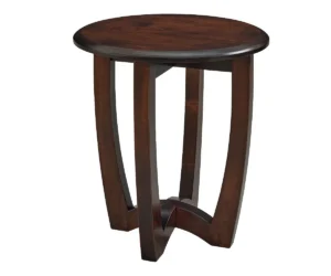 Hannah Round End Table by Forks Valley Woodworking