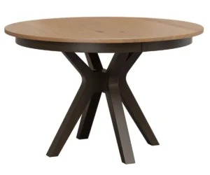 Madison Single Pedestal Dining Table by Arista Wood