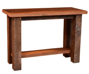 Almanzo Sofa Table with Shelf by Arista Wood