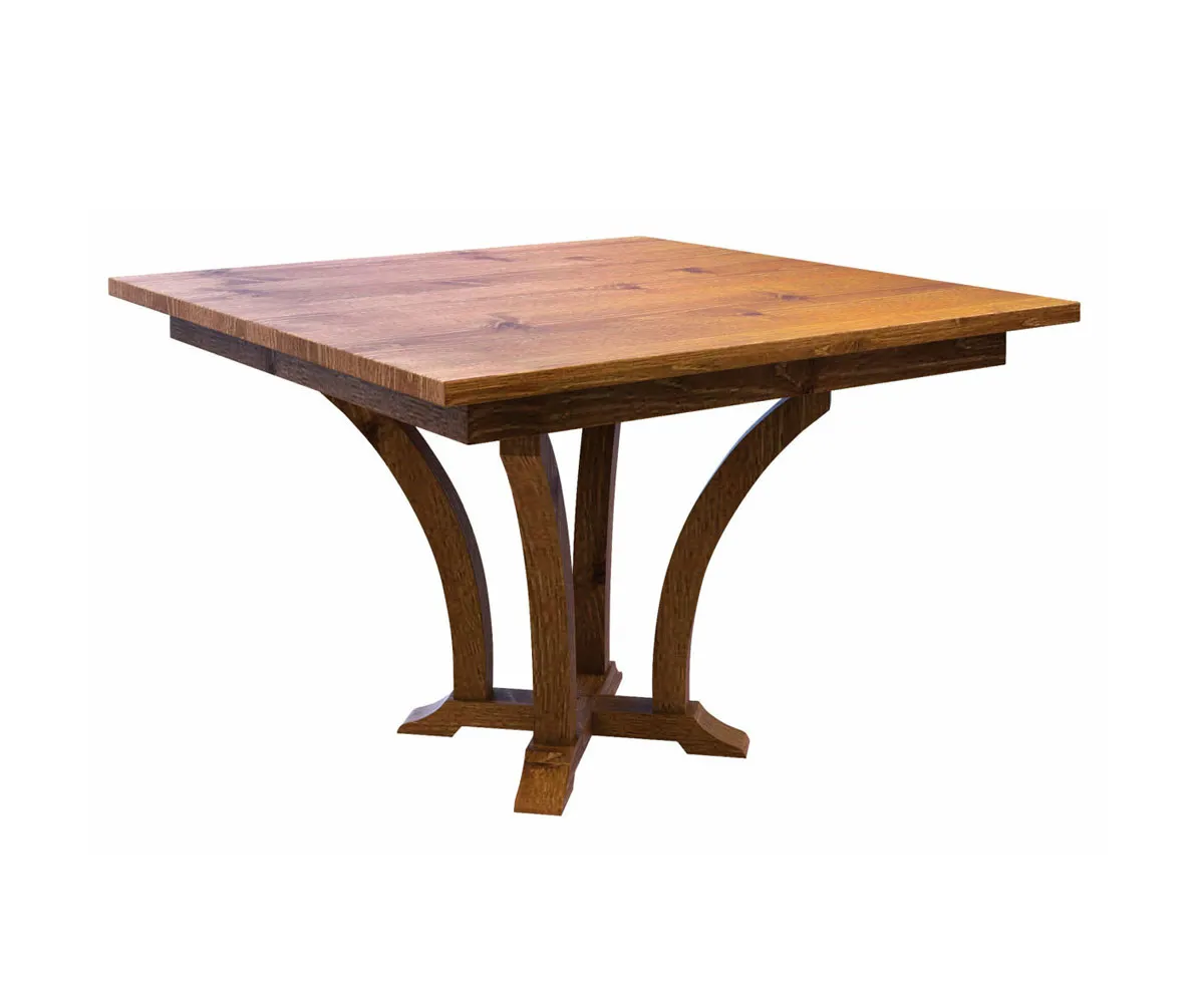 Acorn Single Pedestal Table by Hermies Table Shop