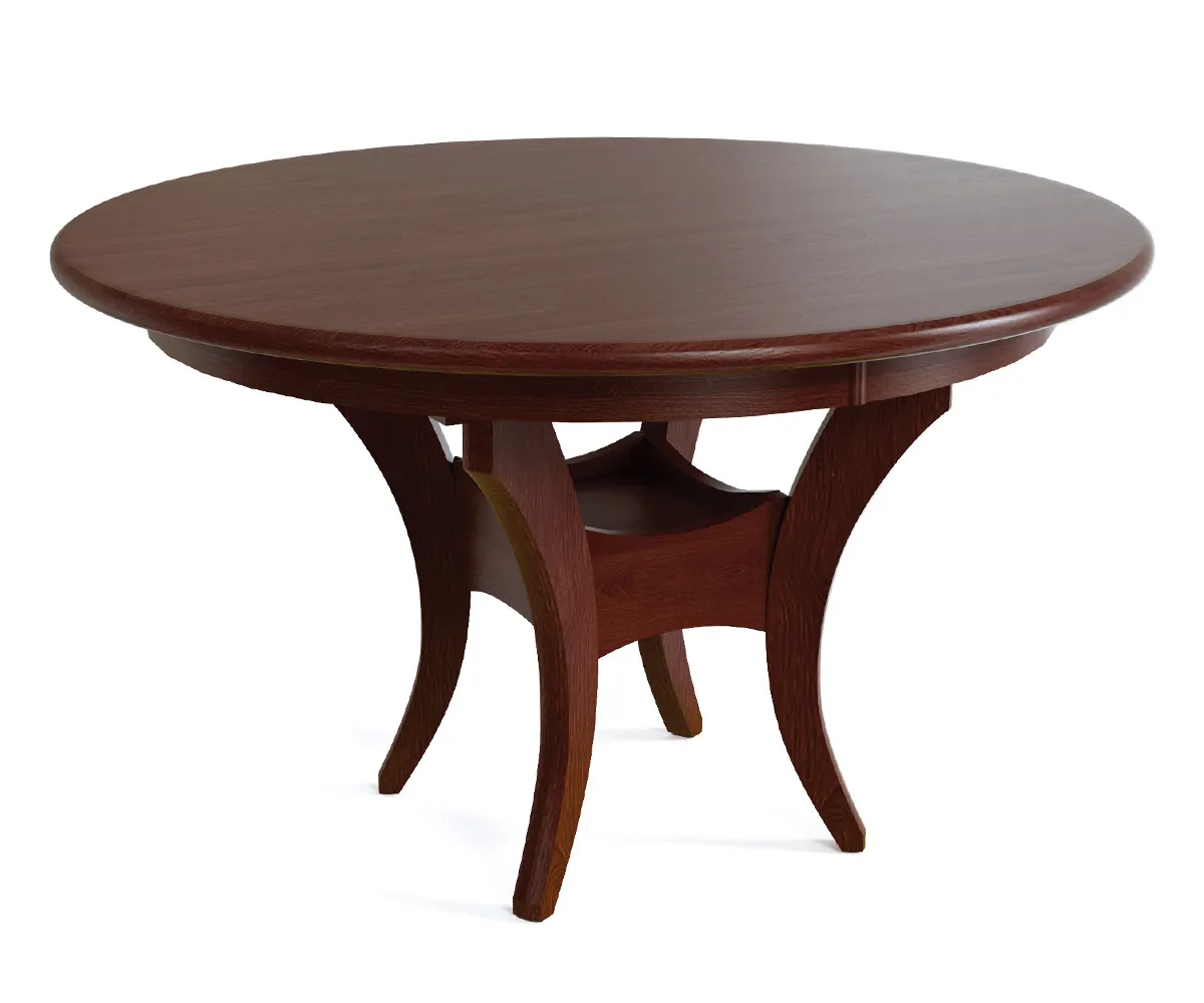 Fenton Single Pedestal Dining Table by Hermies Table Shop