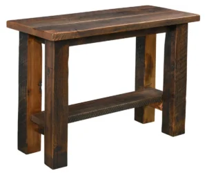 Kingston Sofa Table with Shelf by Arista Wood