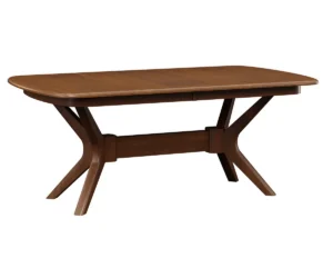 Hanson Double Pedestal Dining Table by Hermies Table Shop