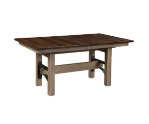 Frontier Double Pedestal Dining Table by Hermies Table Shop