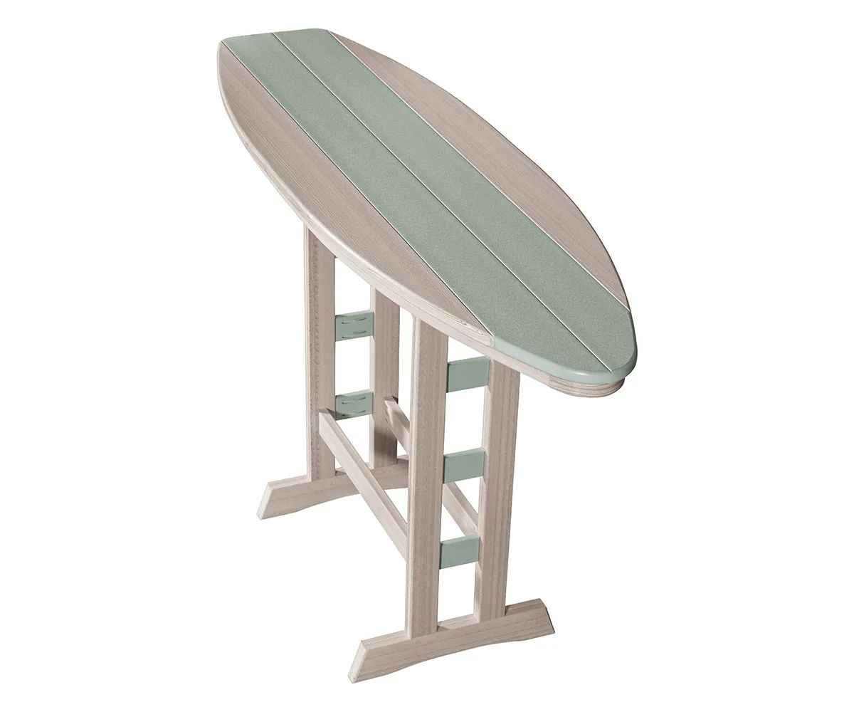 Surfboard Table Bar Height by Walnut Lane Poly