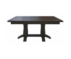 Beveled Shaker Double Pedestal Table by Hermies Table Shop