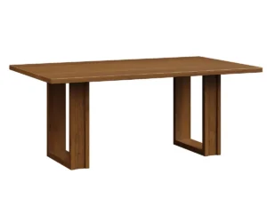 Danielle Double Pedestal Dining Table by Hermies Table Shop