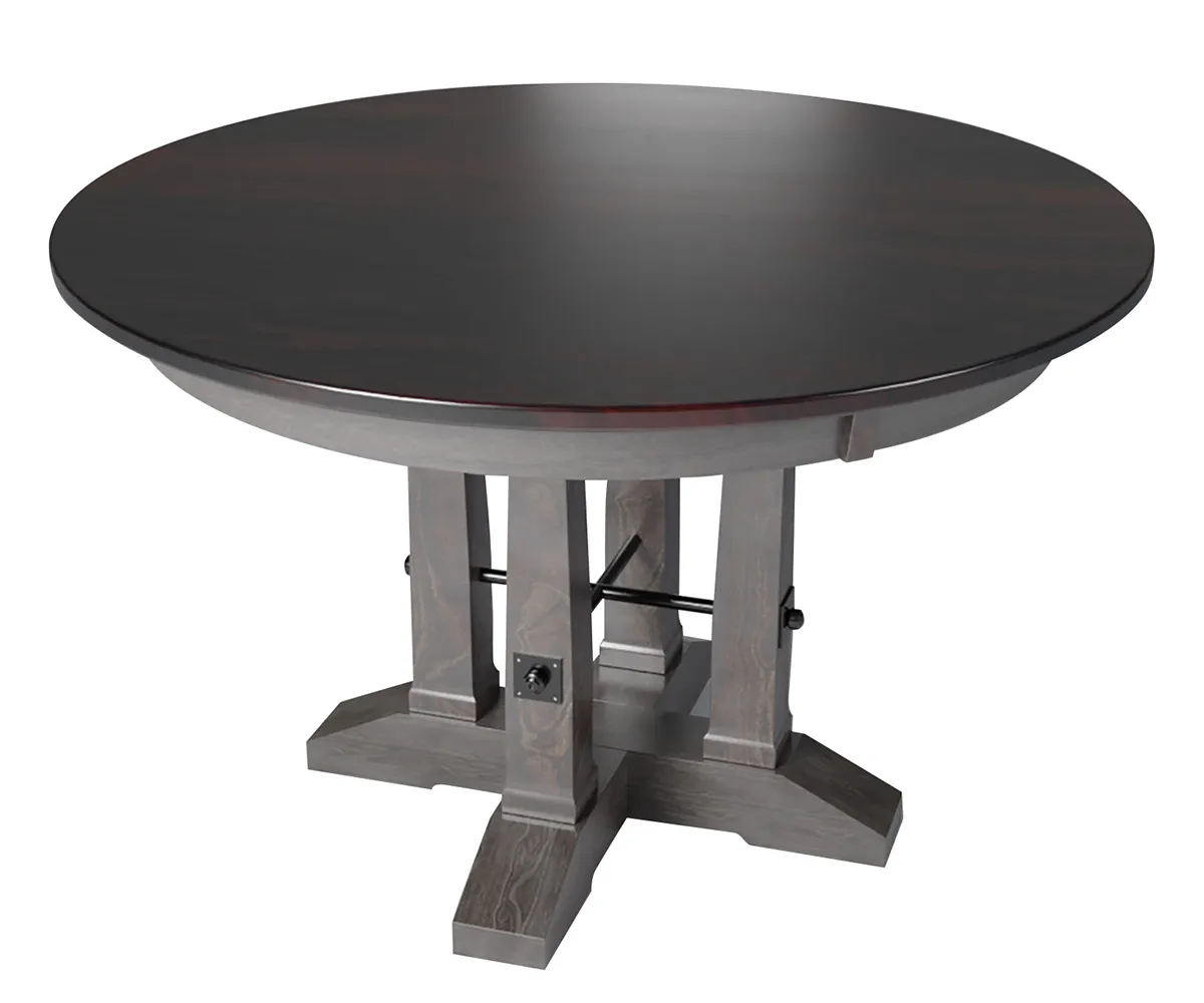 Carla Elizabeth Single Pedestal Dining Table by Hermies Table Shop