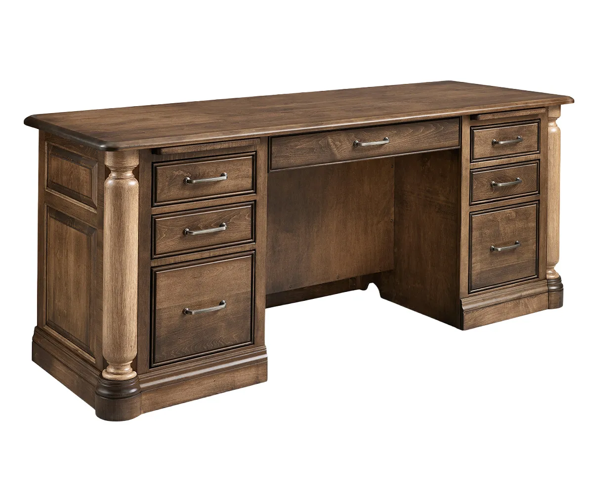 London Desk with Finished Back by Forks Valley Woodworking