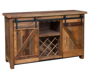 Barn Door Wine Server by Arista Wood