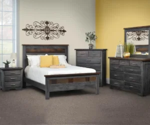 London Fog Bed Collection by Arista Wood