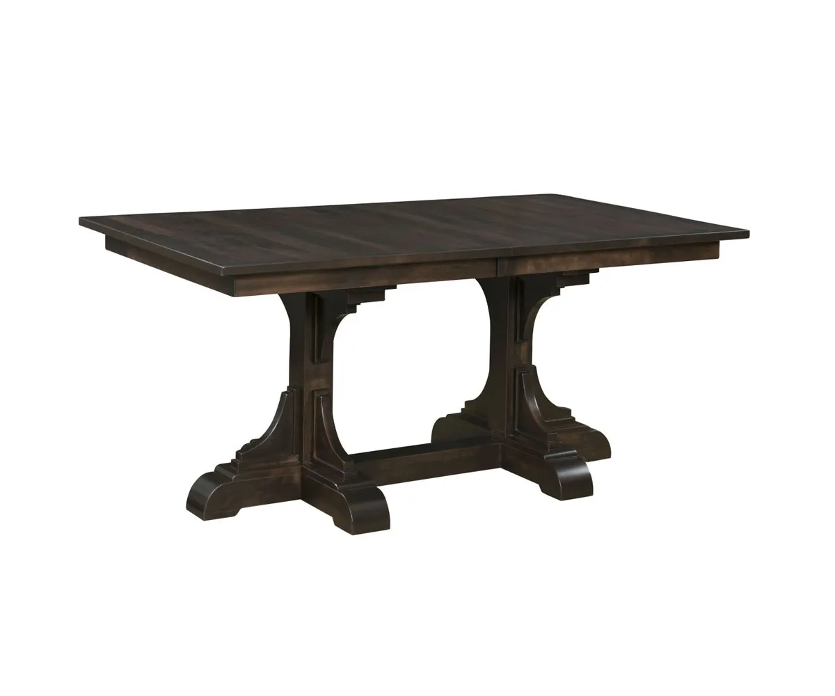 Clifford Double Pedestal Dining Table by Hermies Table Shop