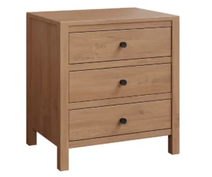 Amanda 3 Drawer Nightstand by Arista Wood