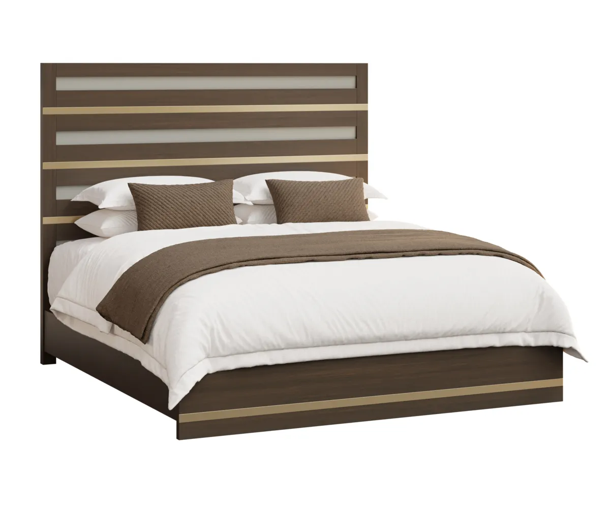 Sarasota Wood Panel Bed by Arista Wood