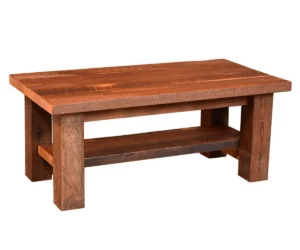 Almanzo Coffee Table with Shelf by Arista Wood