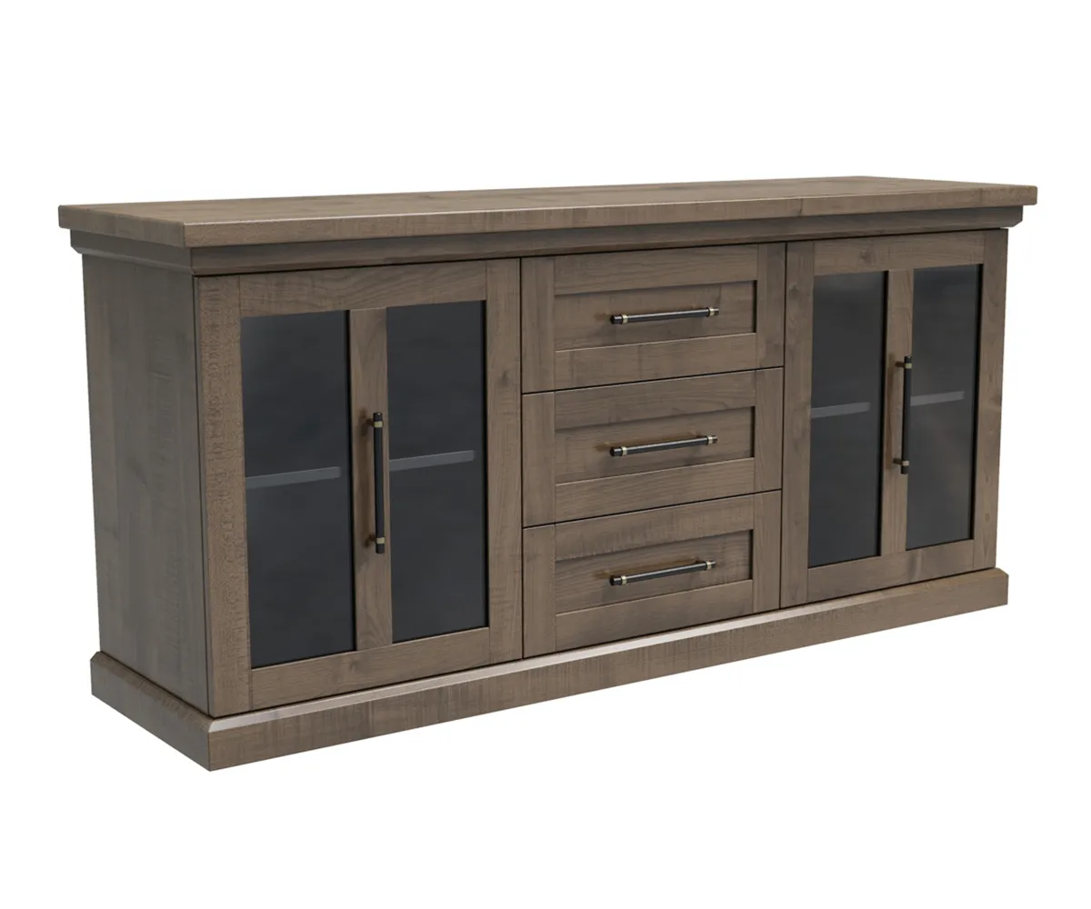 Santorini Server - Center Drawers by Arista Wood