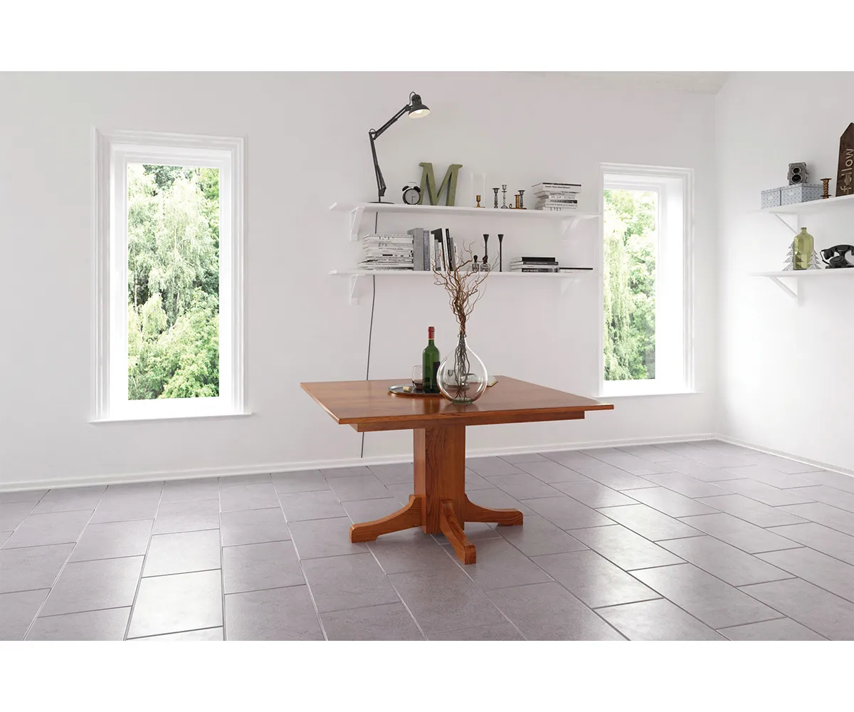 Mission Single Pedestal Dining Table by Hermies Table Shop
