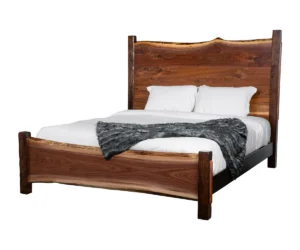 Cross Lake Live Edge Bed by Hilltop Hickory Furniture