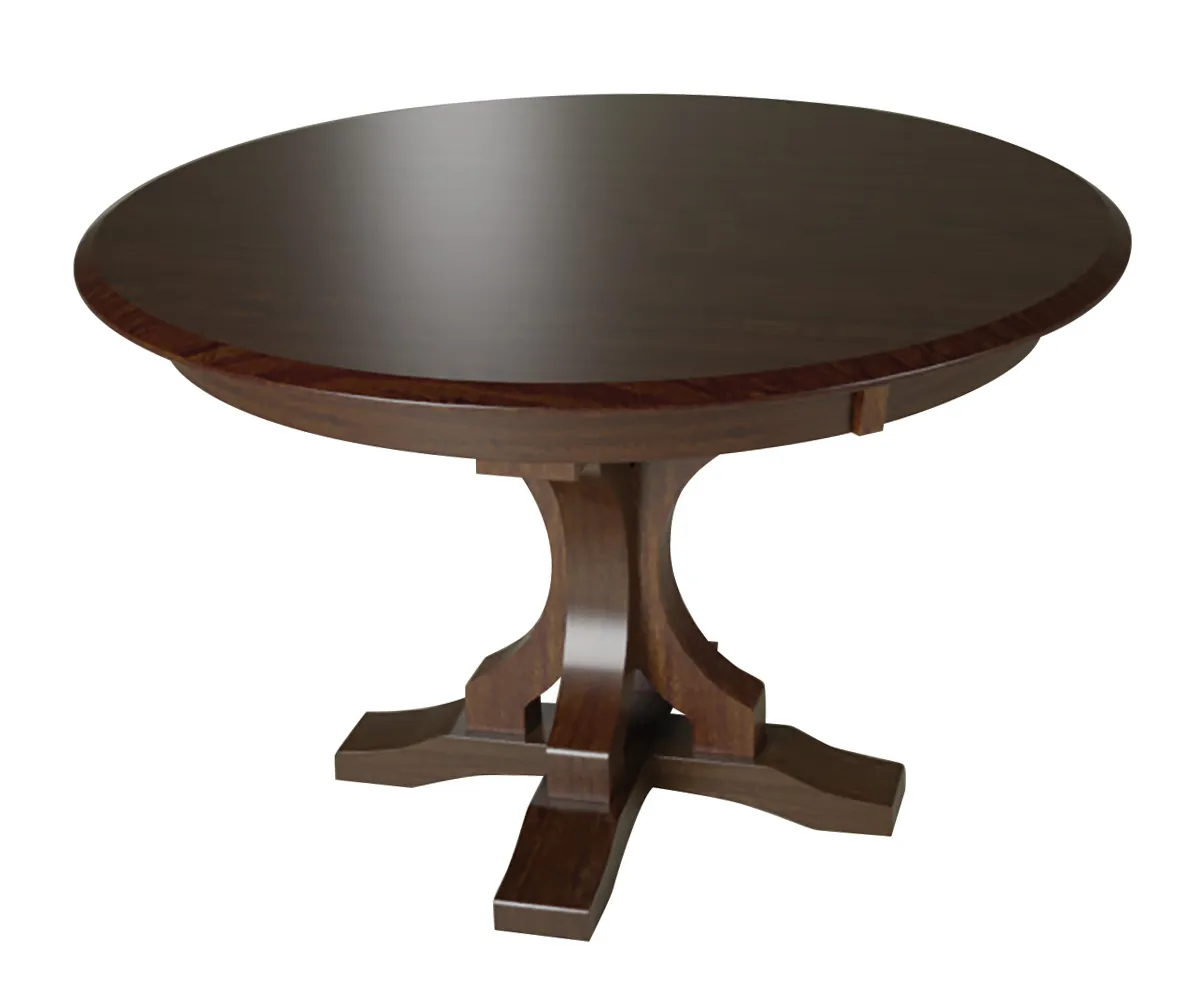 Gatlin Single Pedestal Dining Table by Hermies Table Shop