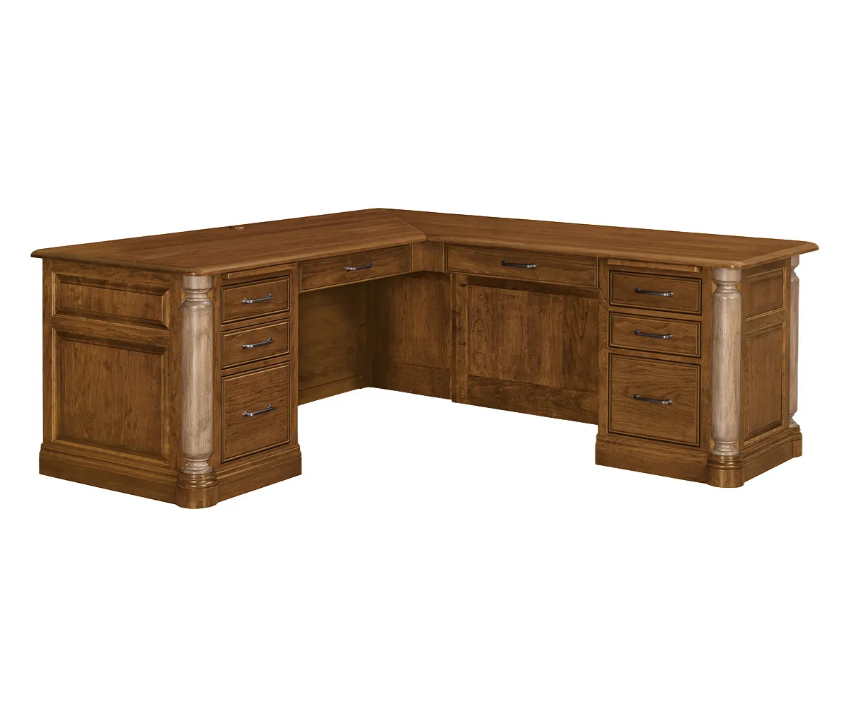 London L Desk by Forks Valley Woodworking