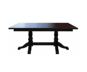 Square Tulip Double Pedestal Dining Table by Hermies Table Shop