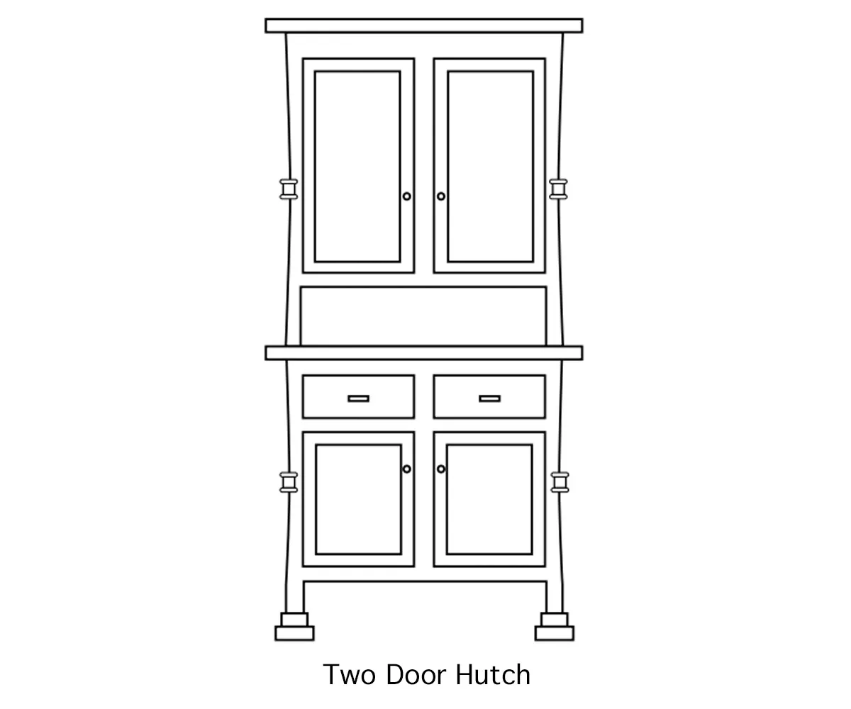 Bowerston Hutch by Hermies Table Shop