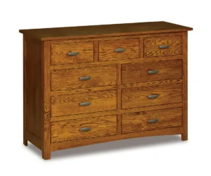 Flush Mission 9 Drawer Dresser by J&R Woodworking