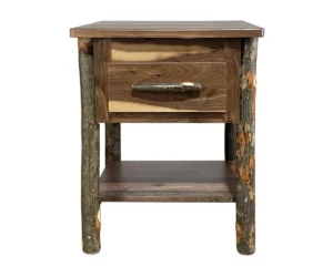 Boulder Trail 1 Drawer Nightstand by Hilltop Hickory Furniture