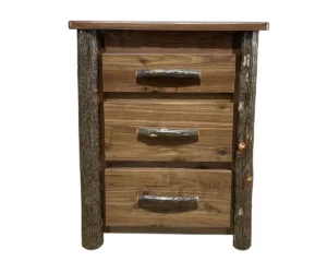 Boulder Trail 3 Drawer Nightstand by Hilltop Hickory Furniture