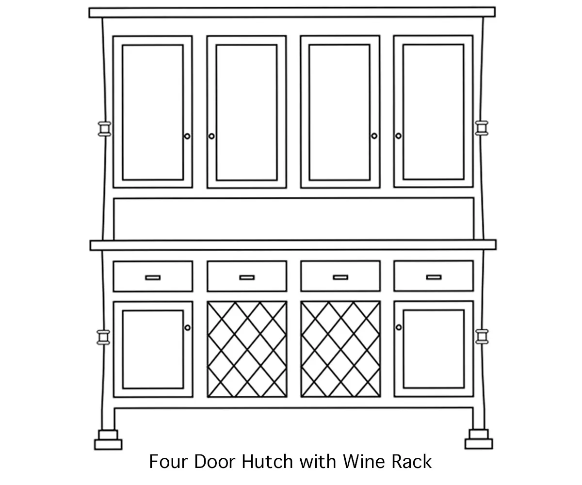 Bowerston Hutch by Hermies Table Shop