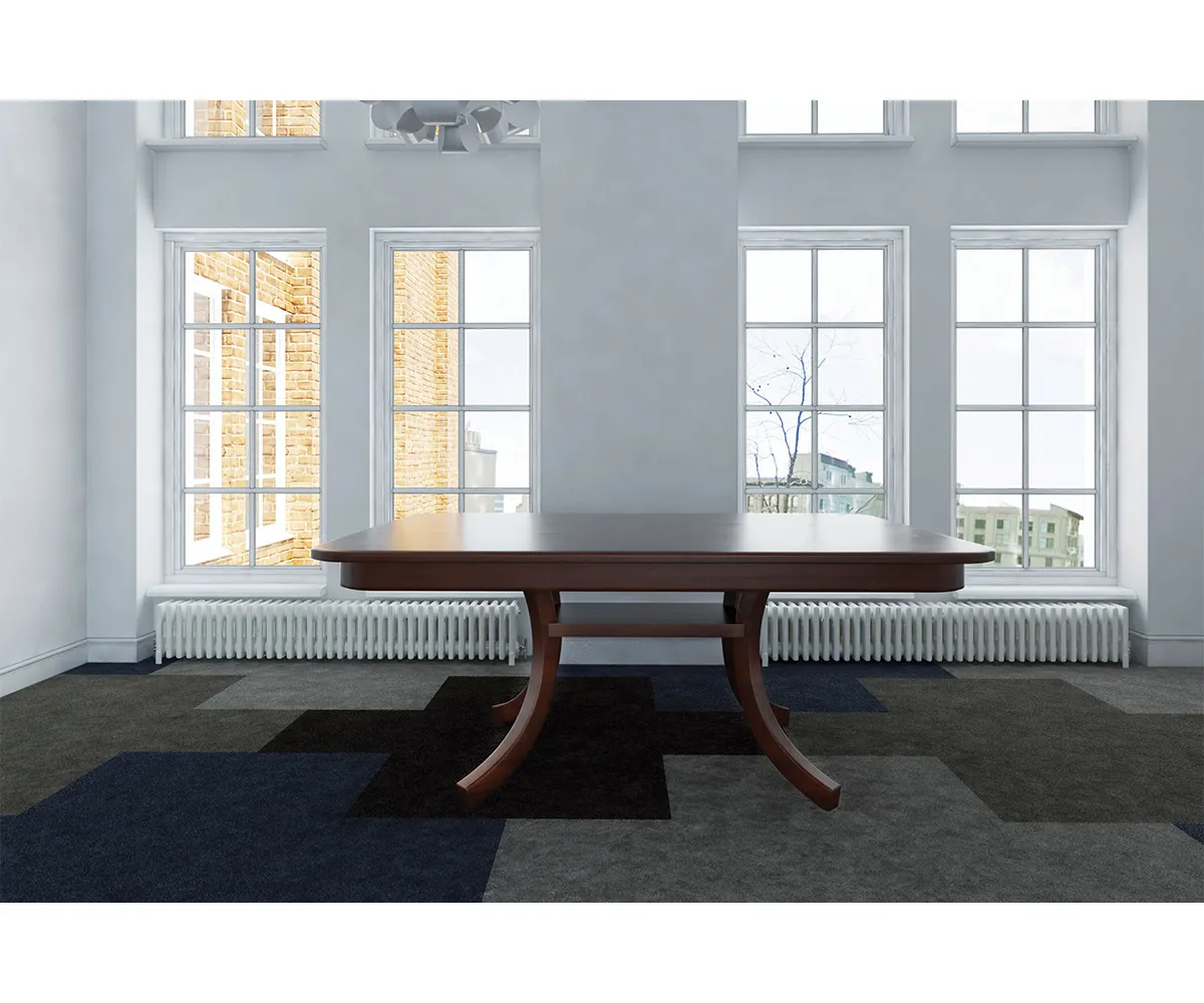 Carlisle Double Pedestal Dining Table by Hermies Table Shop