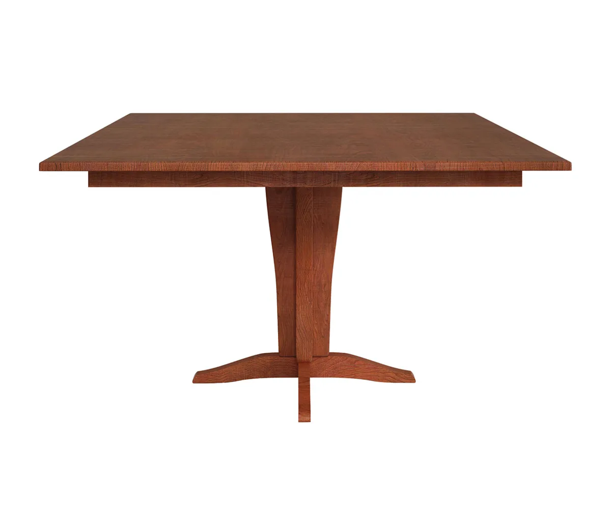 Vintage Single Pedestal Dining Table by Hermies Table Shop