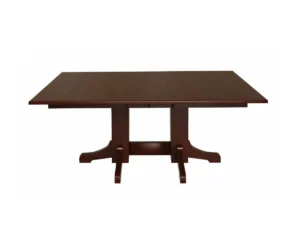 Mission Double Pedestal Table by Hermies Table Shop