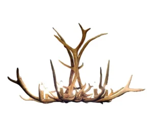 Elk Antler Chandelier by Hilltop Hickory Furniture