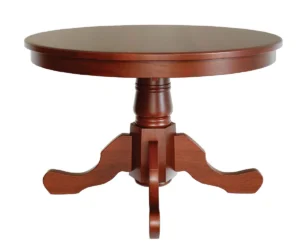 Colonial Single Pedestal Dining Table by Hermies Table Shop